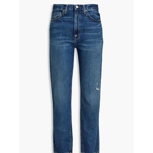 Nili Lotan distressed high ride straight leg Jean - size 25